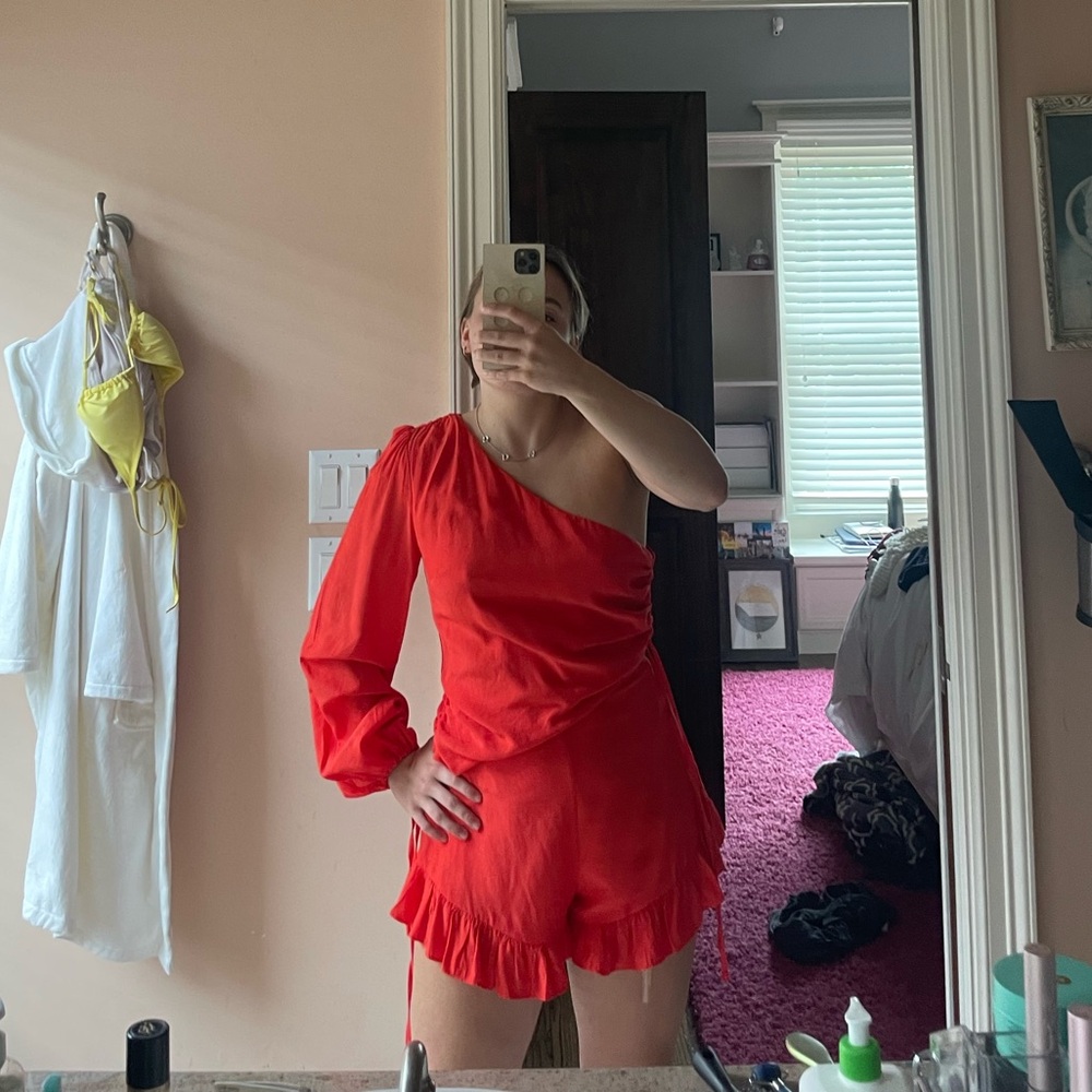 Orange romper size small